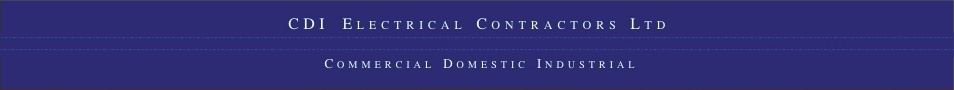CDI Electrical Contractors Ltd, Commercial, Industrial & Domestic electrical projects undertaken.
